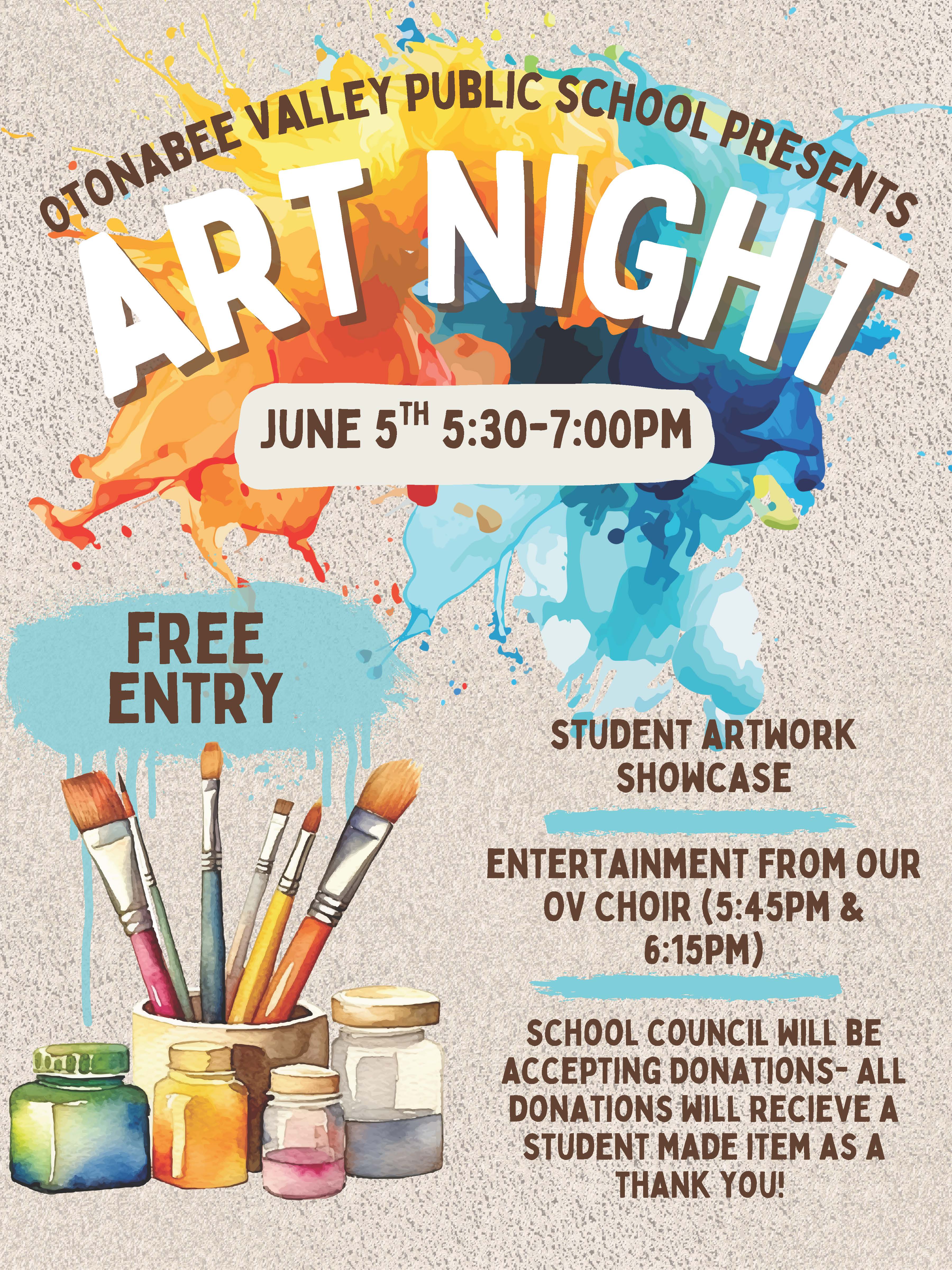 O.V. Art Night - 5:30pm-7pm